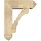 Ekena Millwork Legacy Arts and Crafts Rough Sawn Bracket w/ Offset Brace, Douglas Fir, 6"W x 16"D x 20"H BKT0604X16X20LEC03RDF - alternate 4